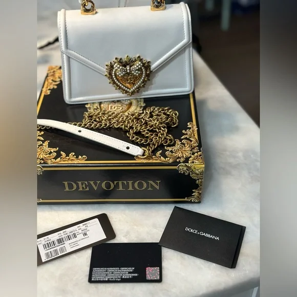 Dolce & Gabbana Small smooth calfskin White Devotion bag - Picture 11 of 11